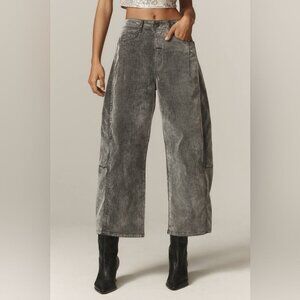 NWT Size 30 Tall - The Kenna Heritage Cotton Barrel Jeans Velvet (NWT US$198)